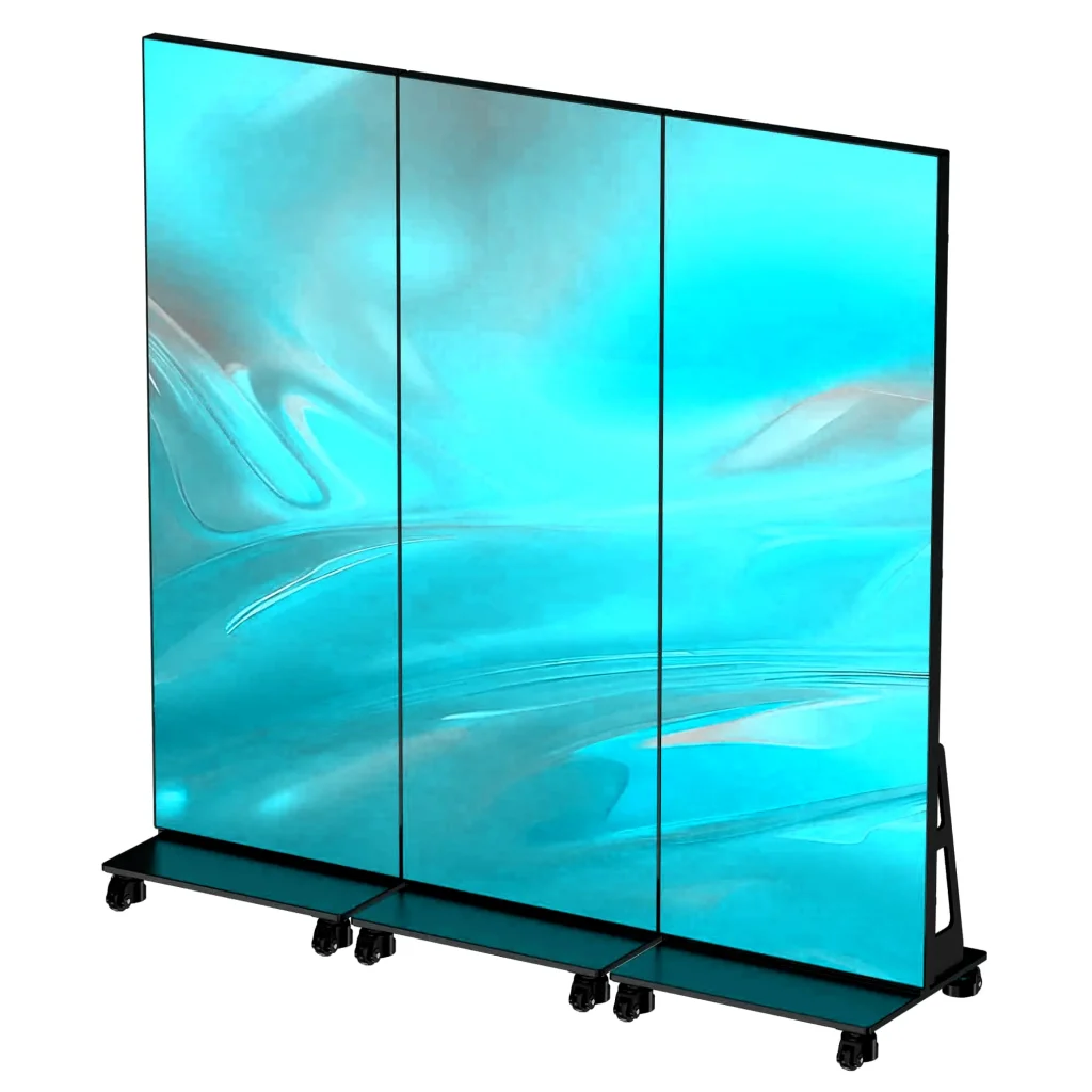 Videowall auf der Messe